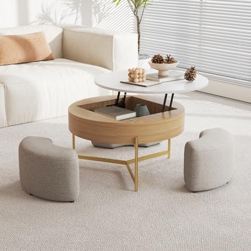 3 in 1 Lift Top Nesting Coffee Table with Storage H76563