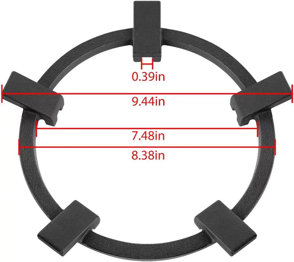 Black Cast Iron Wok Support Ring K8605