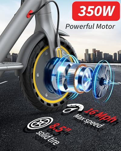 Electric Scooter with Seat, 16 Mph, 8.5'' Tire, 350W Motor J6294