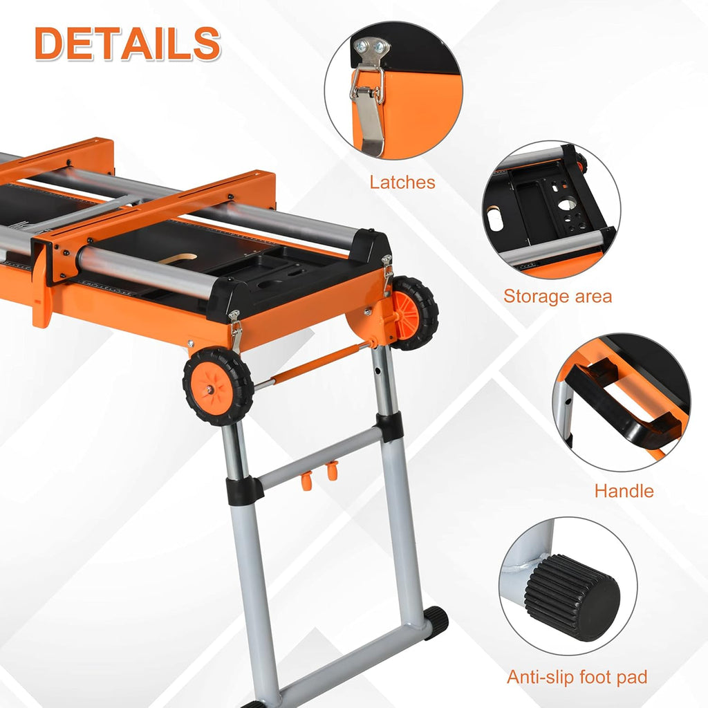 5-in-1 Folding Work Bench with Adjustable Legs F8207