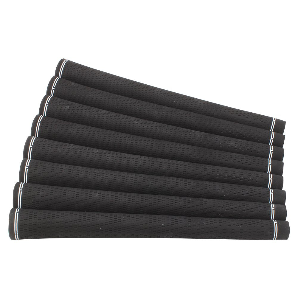 Jumbo Black Golf Grips and Grip Kit (8 grips, grip tape, clamp, instructions) O8163