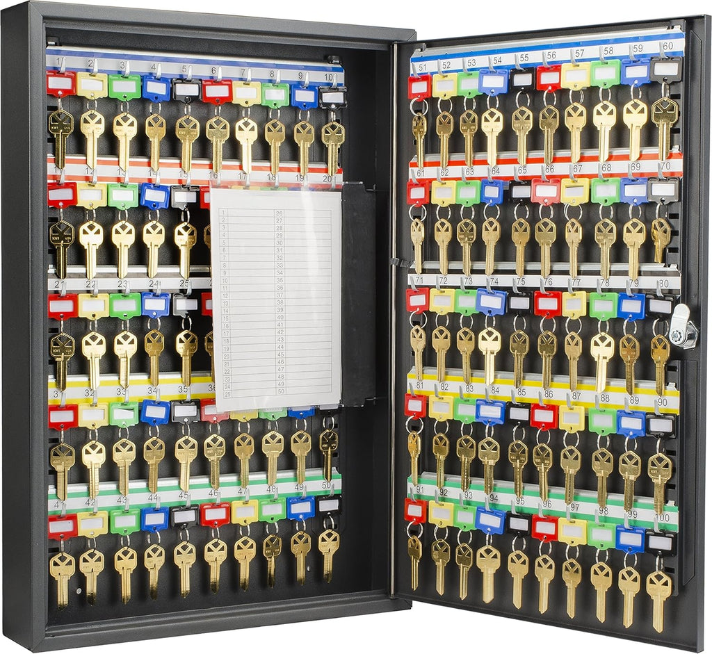 Black Adjustable Key Cabinet Lock Box W3047