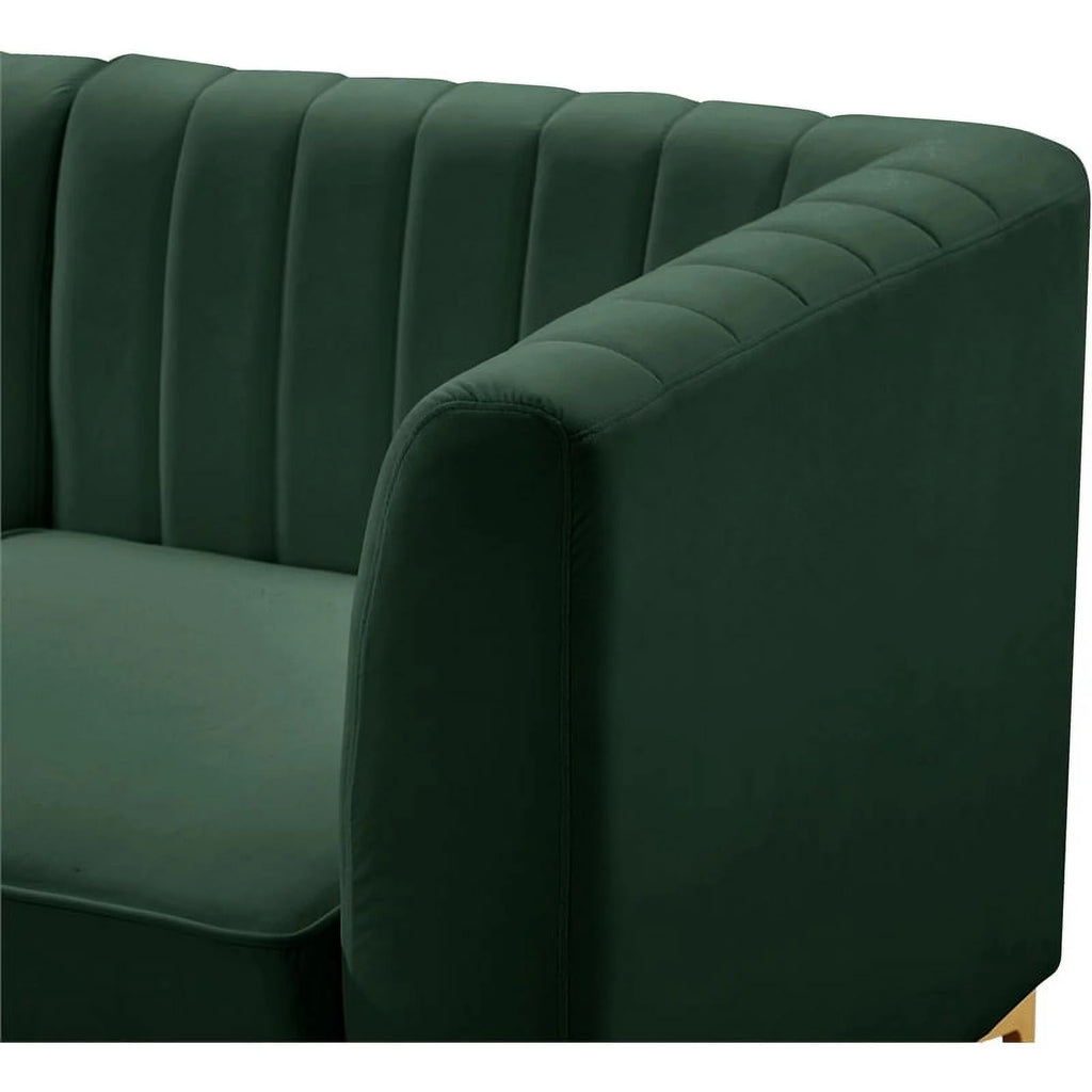 Green Velvet Corner Chair Z912042