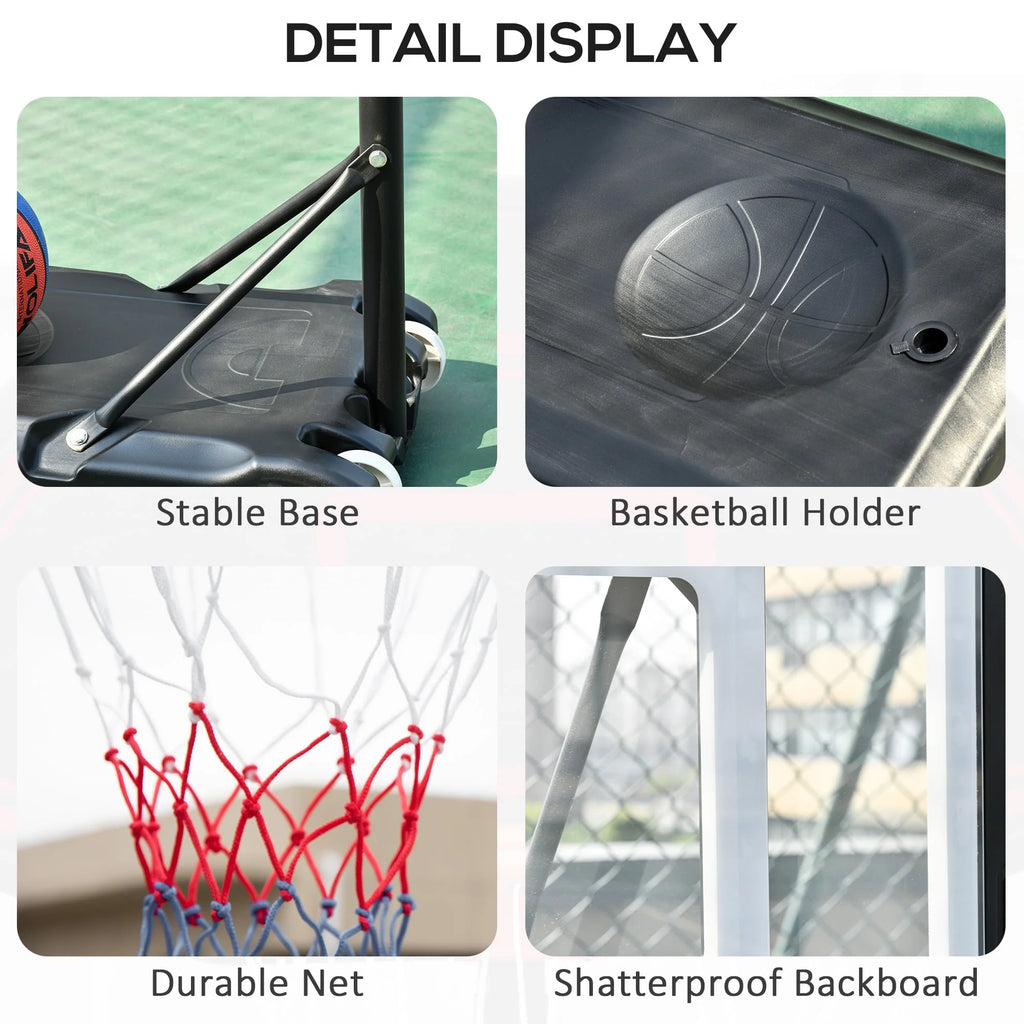 Portable Basketball Hoop System with 33 In. Backboard Y777286