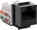 Cat5e RJ45 Punch-Down Keystone Jack Black (50) V61516