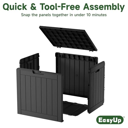 75 Gallon Waterproof Resin Outdoor Storage Box Q60585