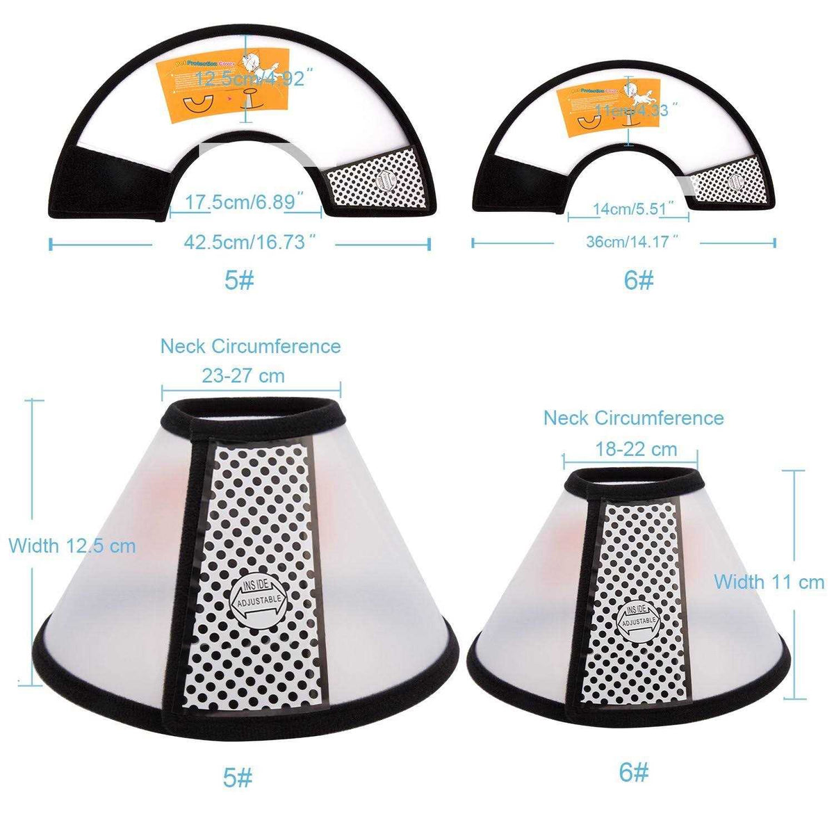 Adjustable Recovery Pet Cone E-Collar M380790