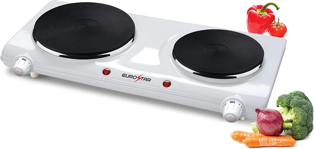 White Double Burner T86158