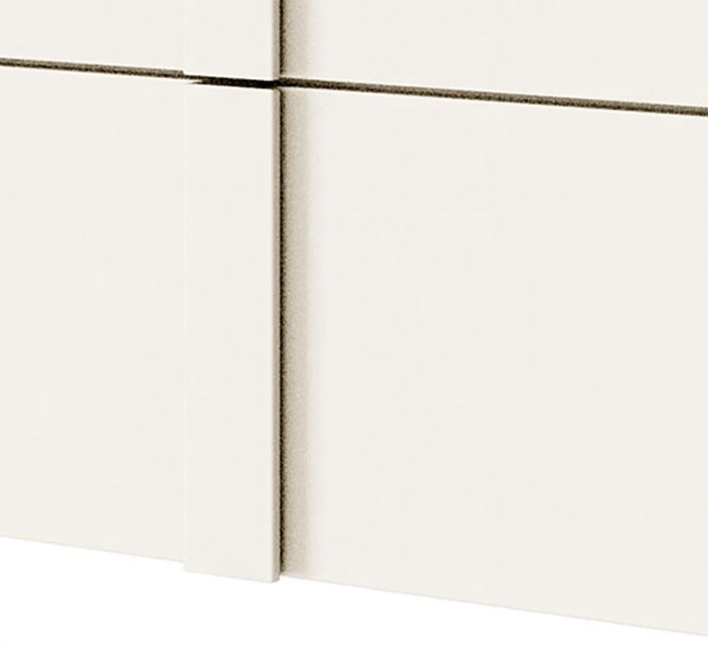 Half Gloss White 6 Drawer Dresser P6673