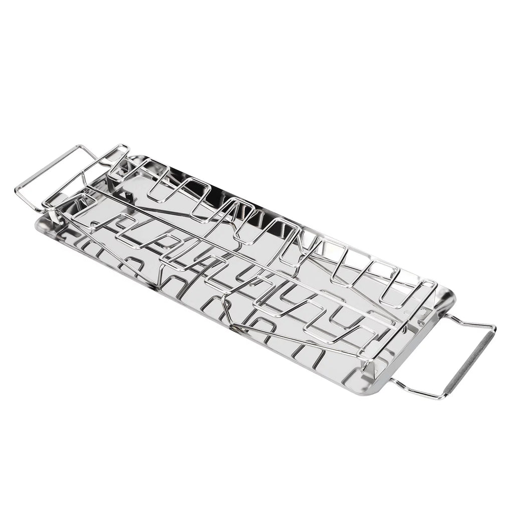 Rejilla para Patas y Alas de Pollo de Acero Inoxidable con Bandeja de Goteo T8663