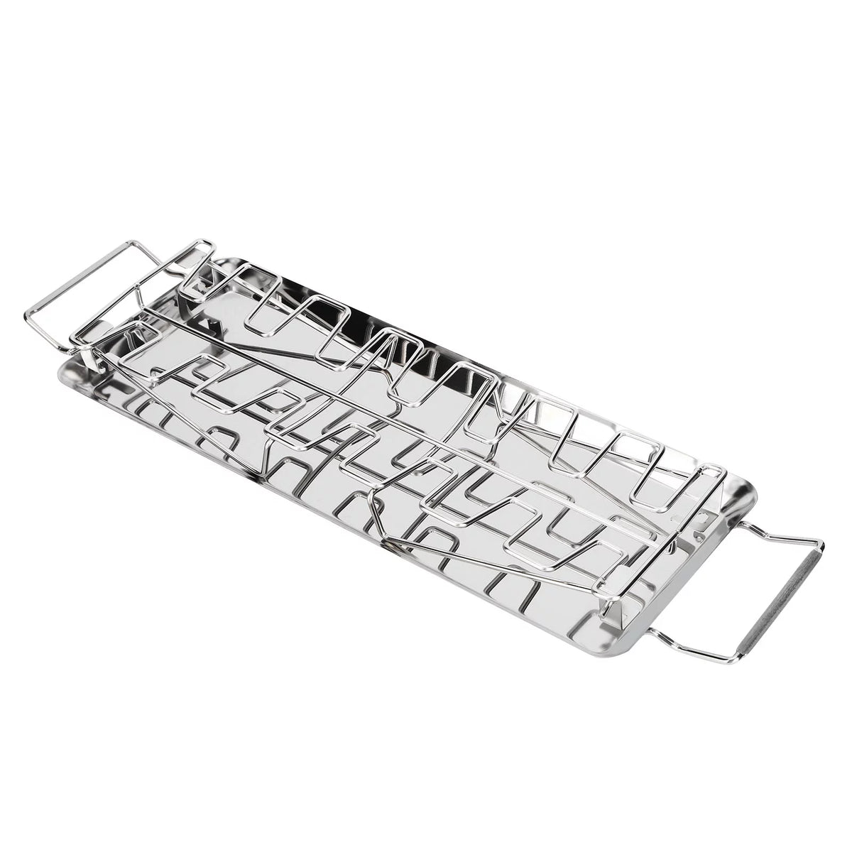 Rejilla para Patas y Alas de Pollo de Acero Inoxidable con Bandeja de Goteo T8663