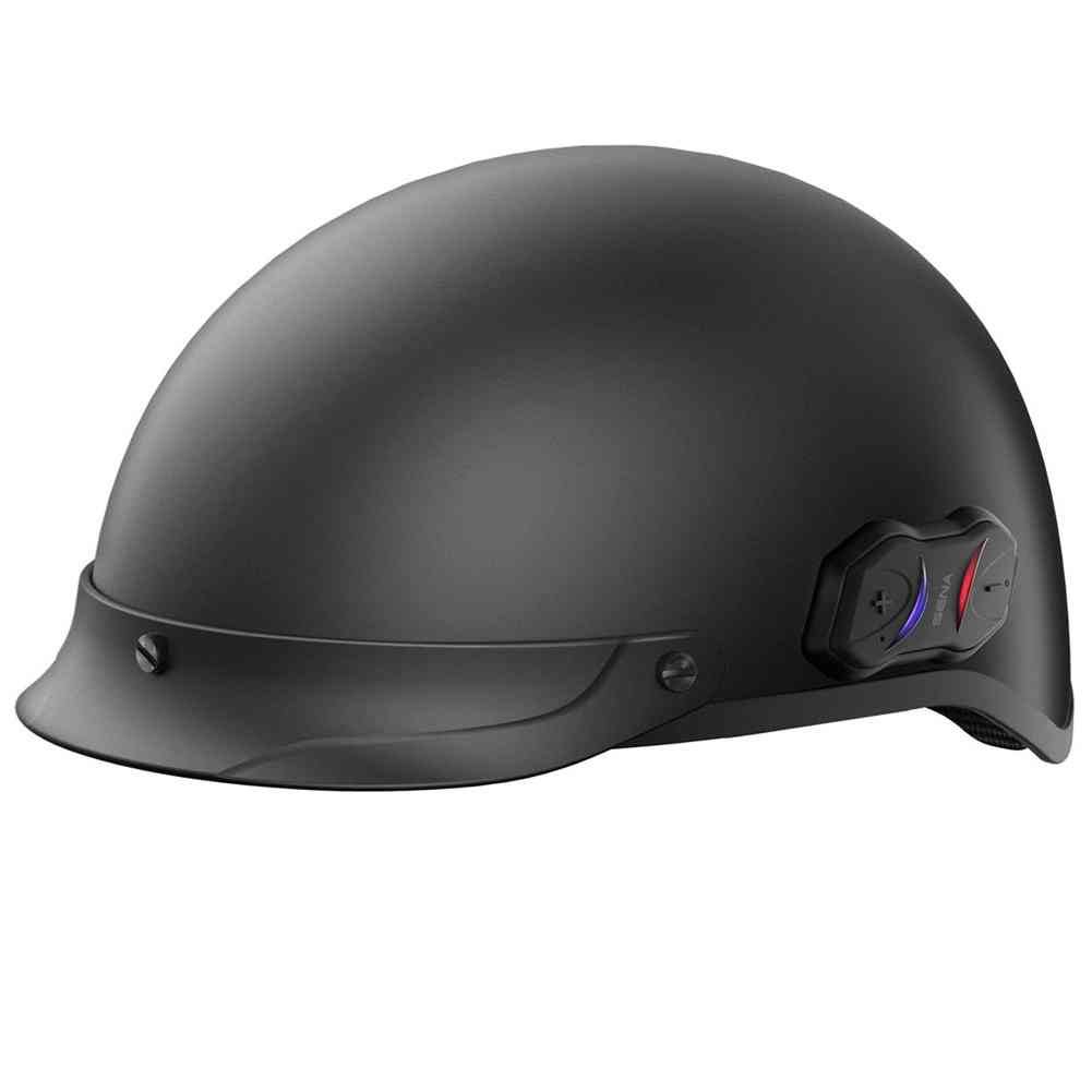 Matte Black Bluetooth Half Helmet J432