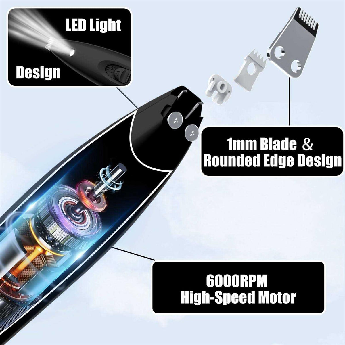 Cordless Rechargeable Dog Clippers R9317