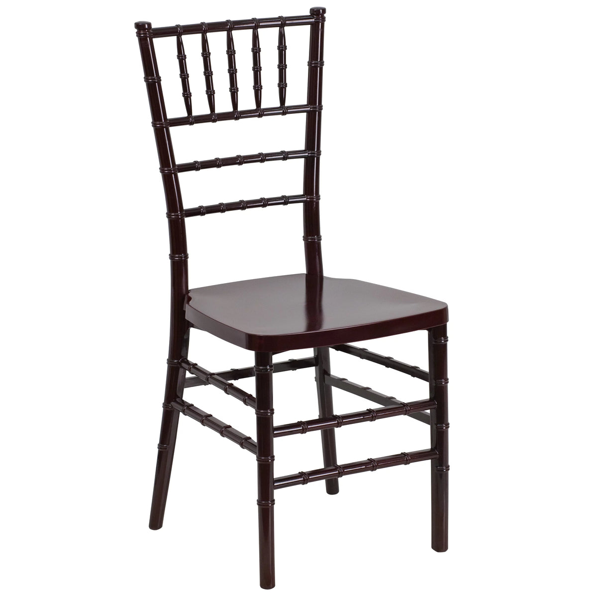 Mahogany Resin Stacking Chiavari Chair G204