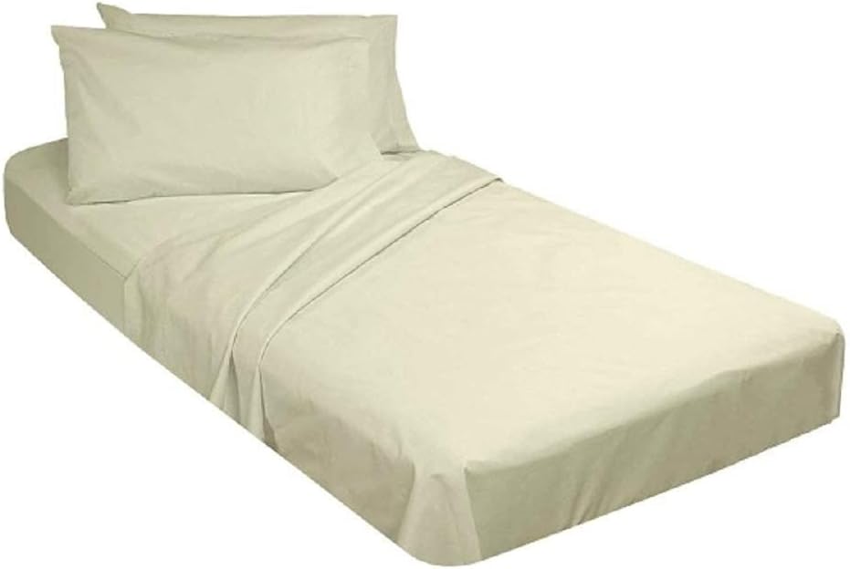 Ivory Cotton Fitted Cot Sheets 4(PCs) O80484
