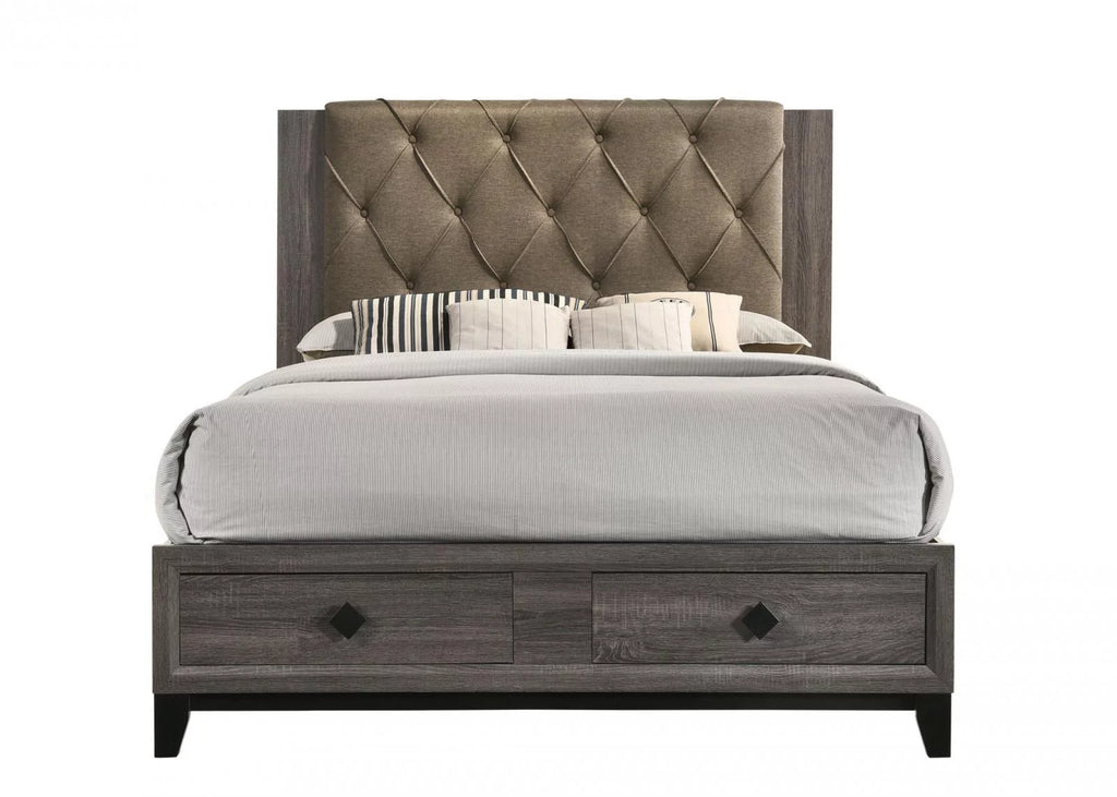 Gray Oak Storage King Bedroom Set 5Pc G815999