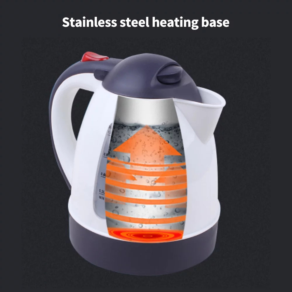 1000mL 24V 250W Portable Electric Kettle White R379665