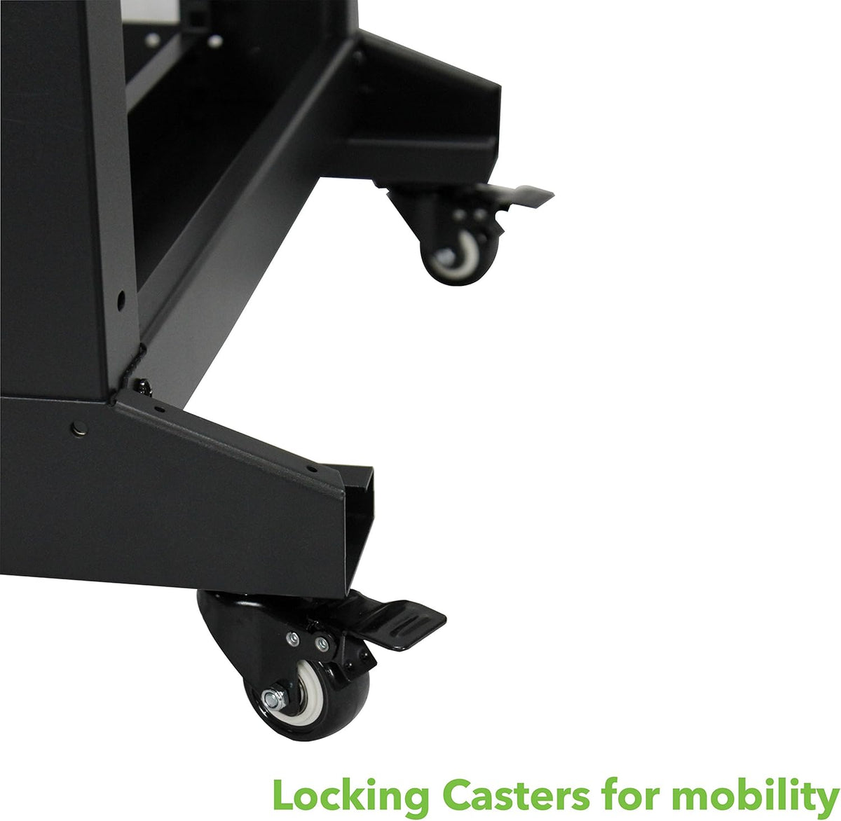 42U 4-Post Open Frame Server Network Rack with Casters Black F5448
