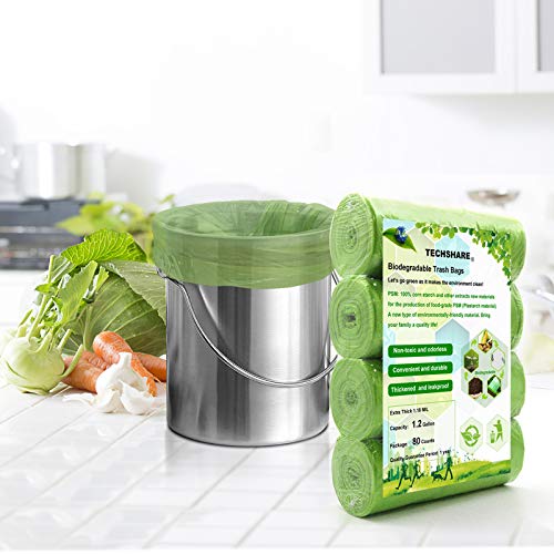 Biodegradable 4-6 Gallon 100 Counts Extra Thick Small Trash Bags A1900