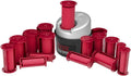 30 Piece Hairsetter Hot Rollers with 5 Size Rollers A1340