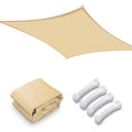 Beige Rectangle Sun Shade Canopy 20ftx23ft A740