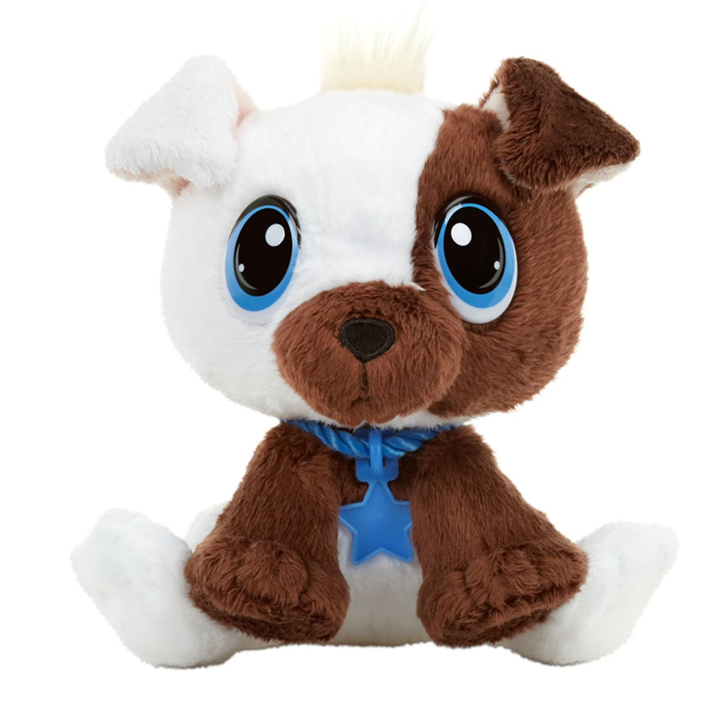 Boxer Mix Soft Plush Pet Toy with Collar, Tag, Doghouse, Stickers, Activities Ages 3+ X714