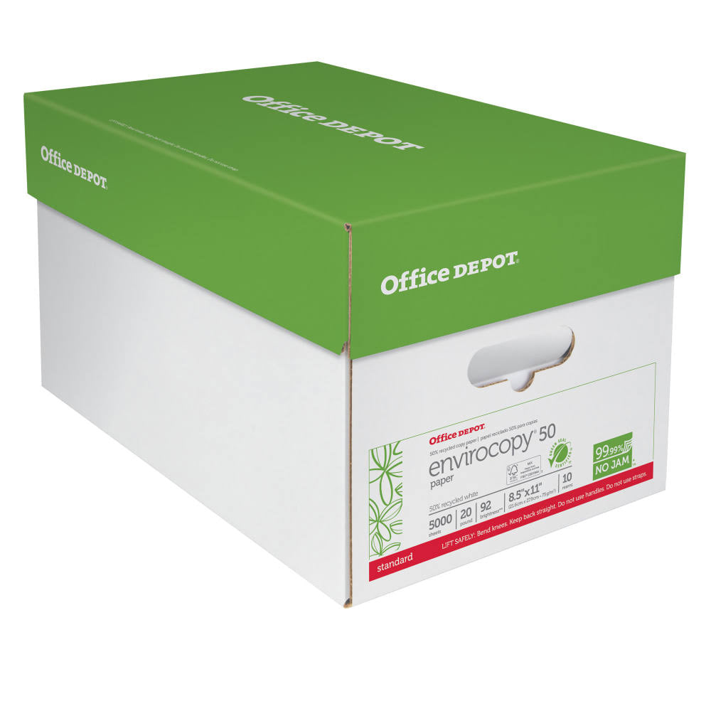 Letter Size 20 lb 50% Recycled Paper, 500 Sheets N762205