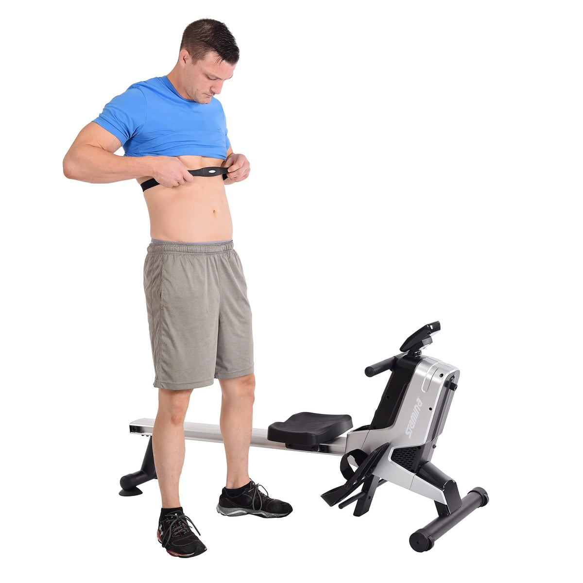 Magnetic Resistance Rower with Heart Rate Monitor Q3706