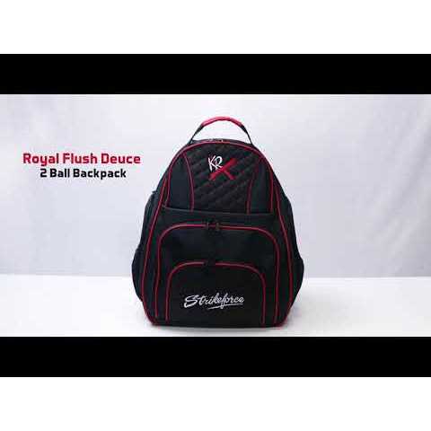 Black/Red 2 Ball Backpack O92174