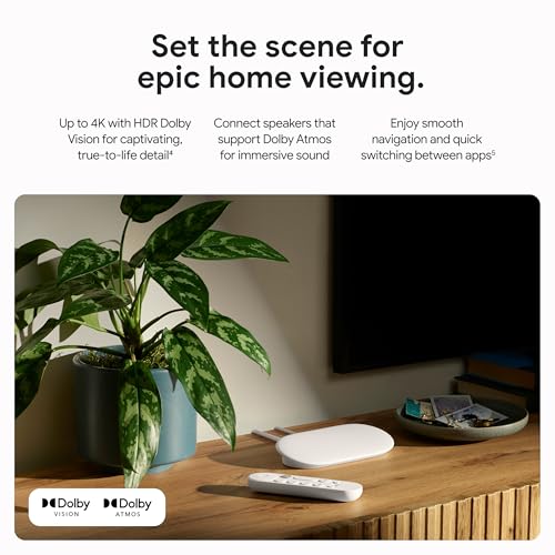 Porcelain 4K Google TV Streamer with 32 GB Storage R274396