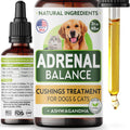 Balance for Dogs and Cats - Cushings Treatment for Pets, Support w/Ashwagandha, Licorice Root, Rhodiola Rosea - 2oz Herbal Drops V166