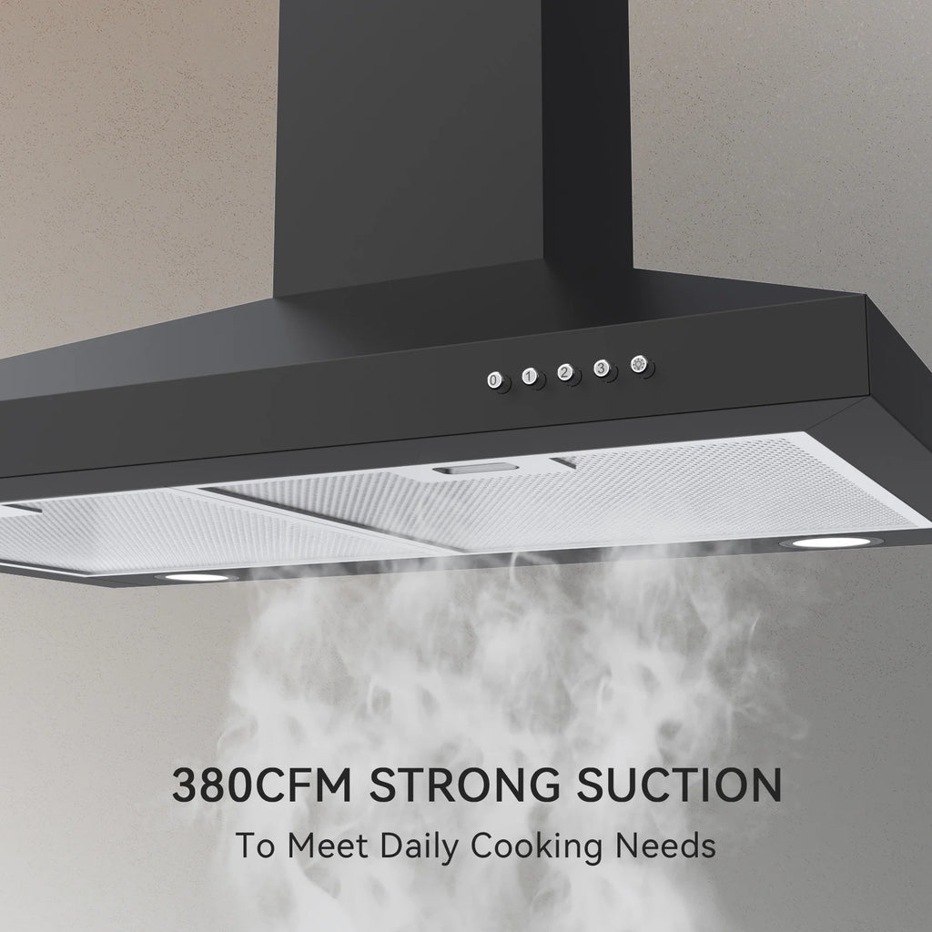 30 inch Wall Mount Range Hood with Charcoal Filter H7785