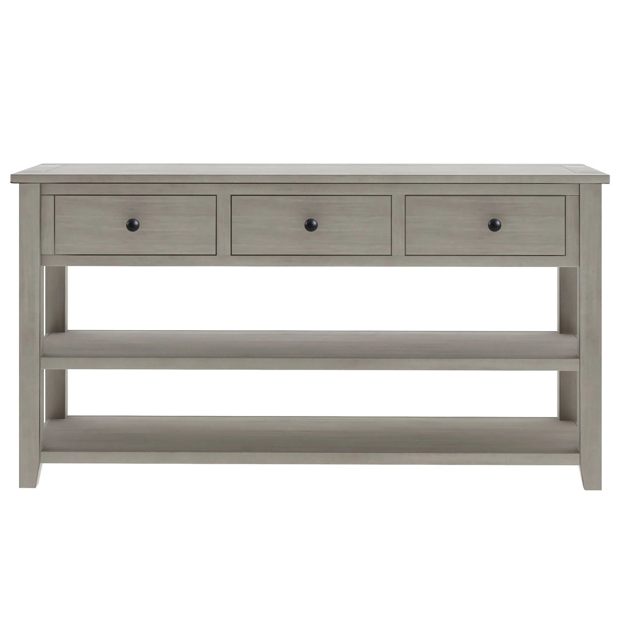 Solid Wood Console Table with Drawers and Shelves P830