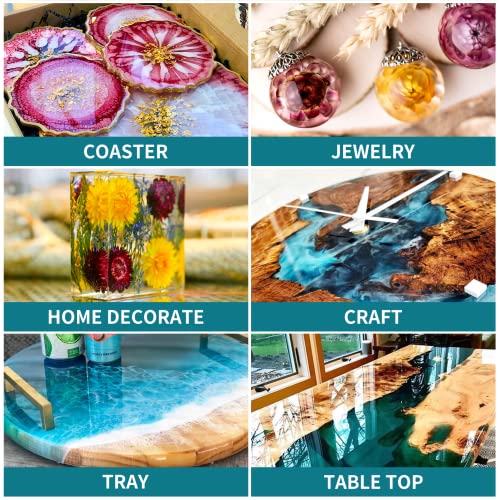 Epoxy Resin Kit Crystal Clear Non Toxic Bubble Free C682437
