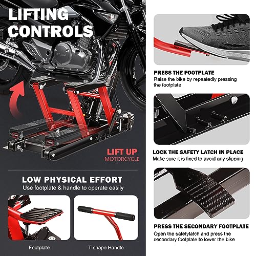 1000lbs Capacity Motorcycle Lift Table Y376