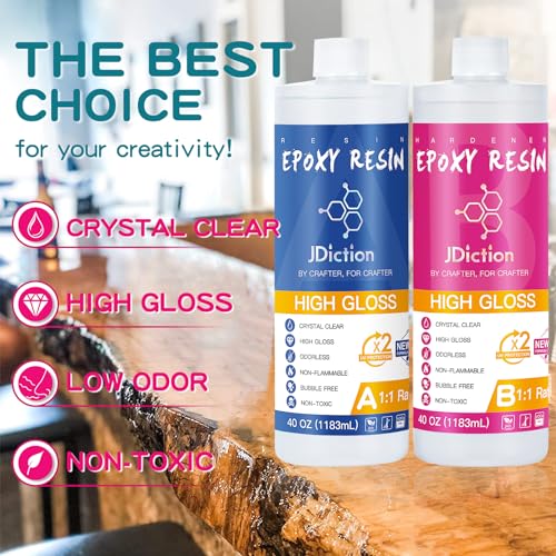 Epoxy Resin Kit Crystal Clear Non Toxic Bubble Free C682437