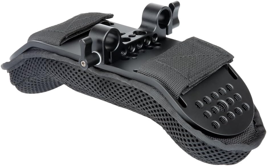 Shoulder Mount Support System for Video Camcorder Camera DSLR Rig (15mm Railblock) Pack of 2 V288323