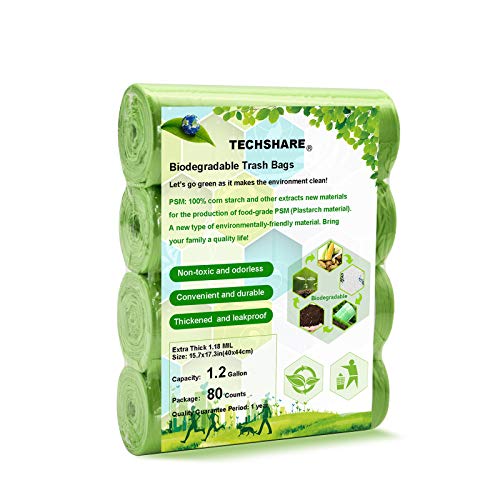 Biodegradable 4-6 Gallon 100 Counts Extra Thick Small Trash Bags A1900