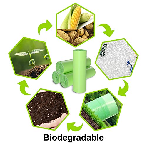 Biodegradable 4-6 Gallon 100 Counts Extra Thick Small Trash Bags A1900