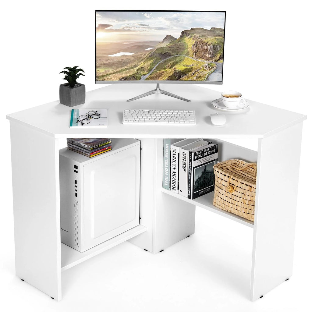 Black Corner Computer Desk L475