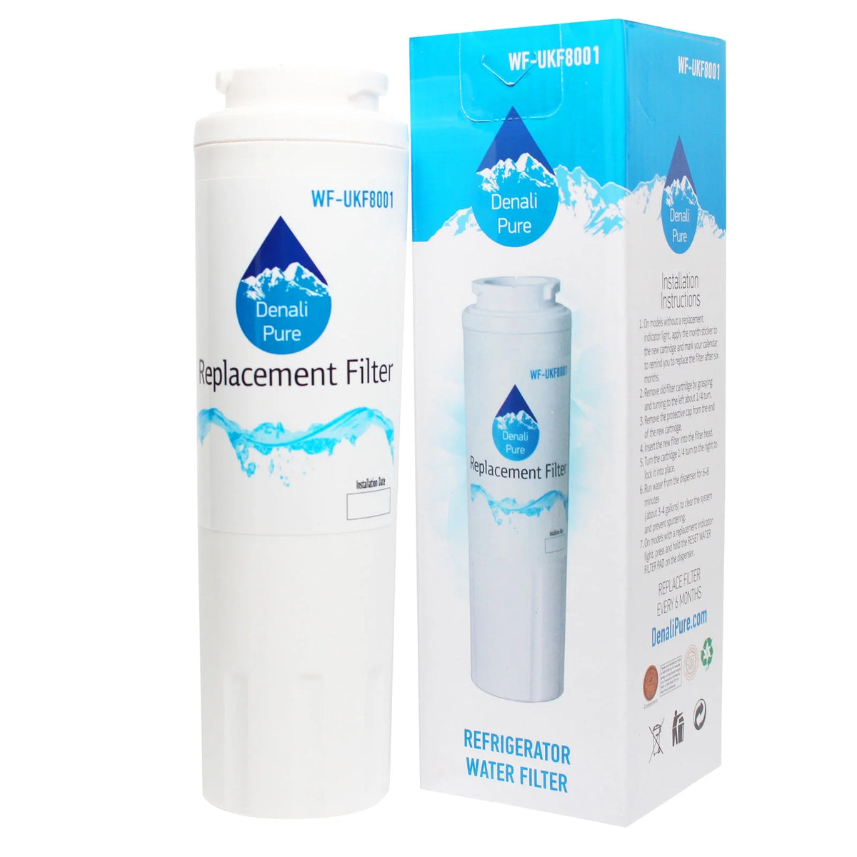 4-Pack Replacement Water Filter Cartridge for Refrigerator Y780813