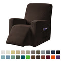 Chocolate Textured Grid Recliner Slipcover E95577