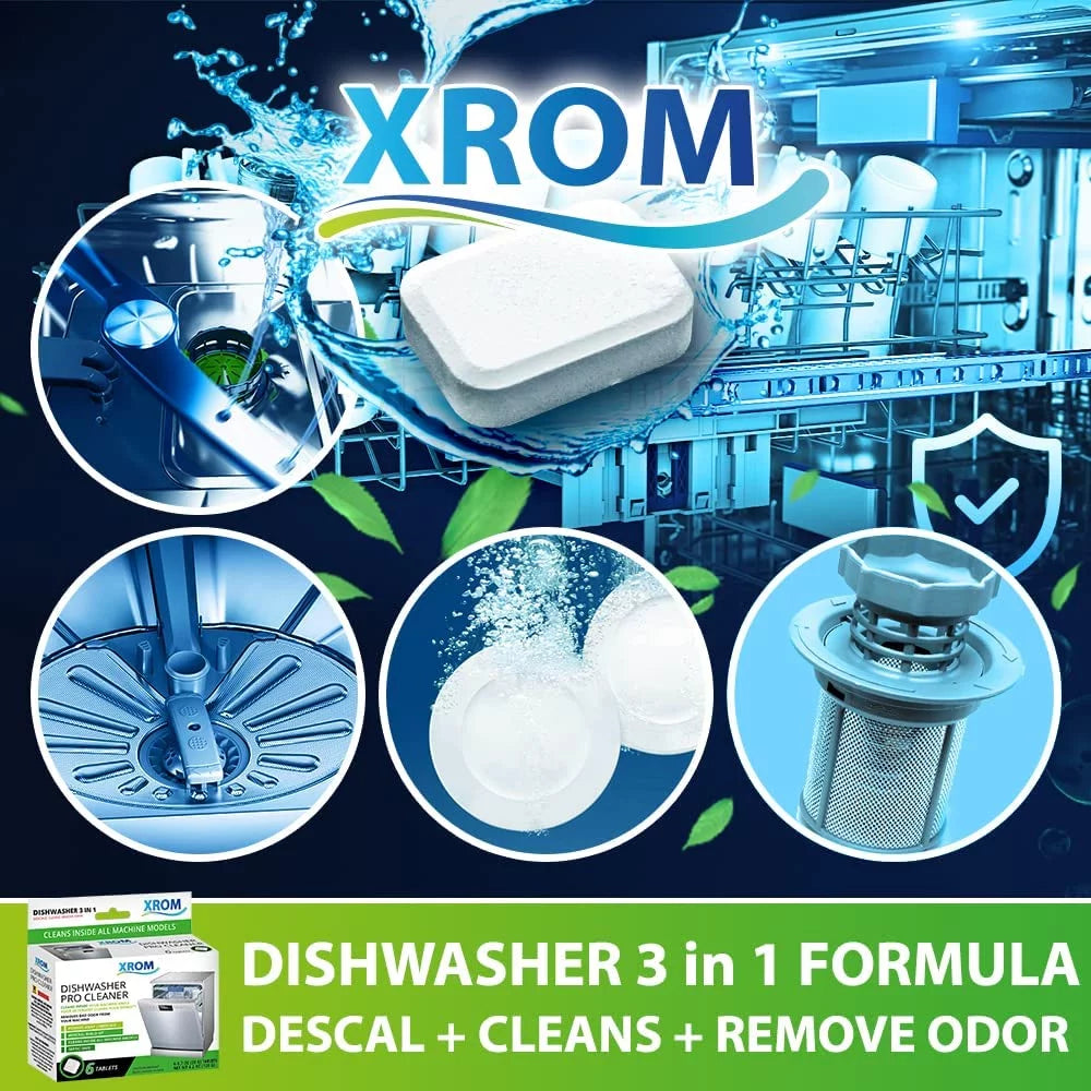 Dishwasher Cleaner and Descaler, 6 Treatments Q481543