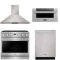 36 Gas Range, Range Hood, Dishwasher and Microwave T962150