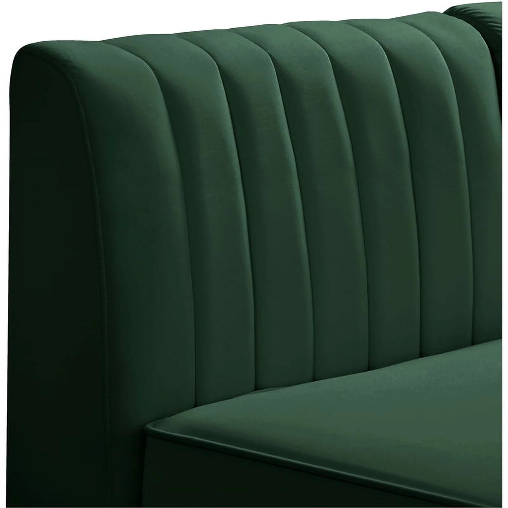 Green Velvet Corner Chair Z912042