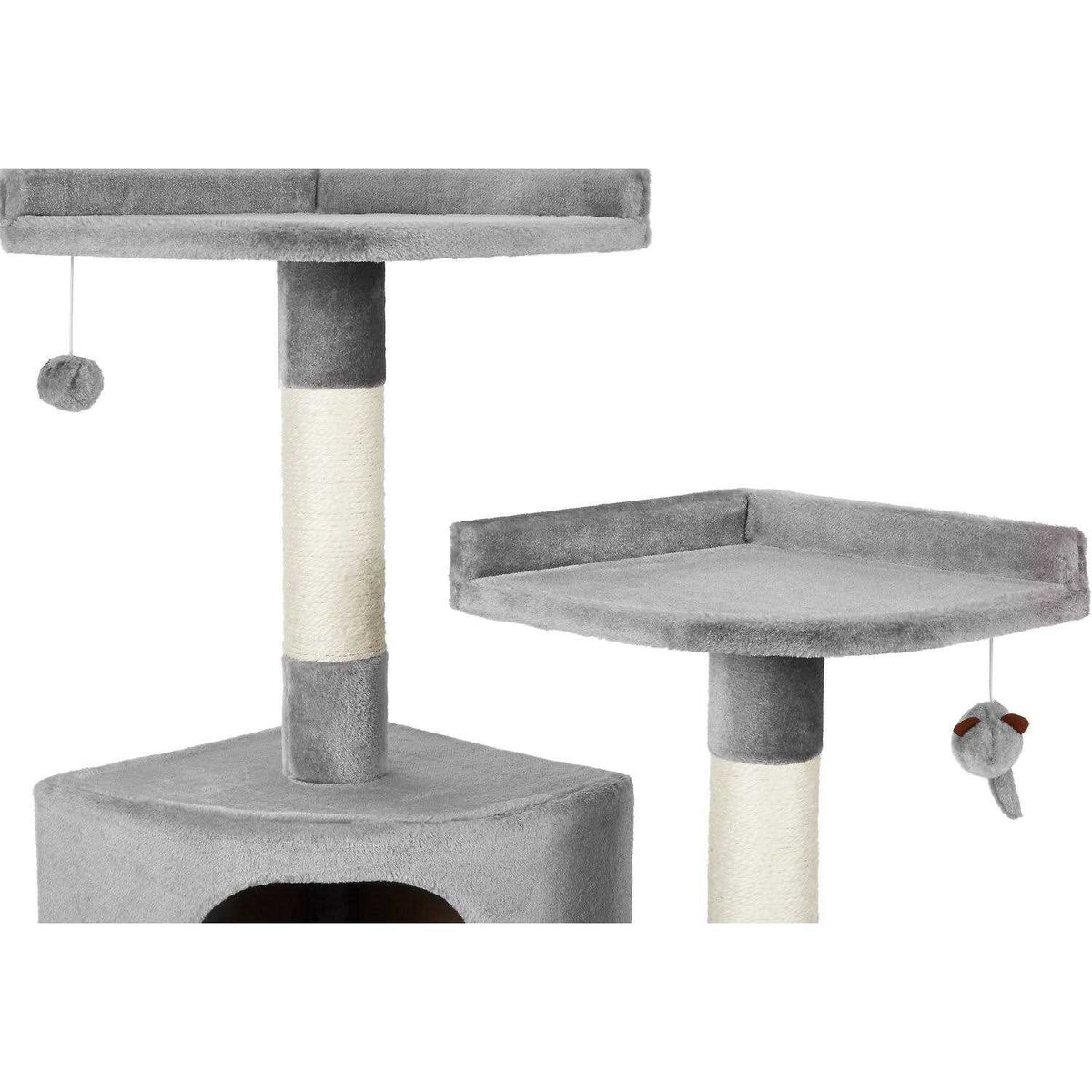 48-in Faux Fur Cat Tree Condo I2502