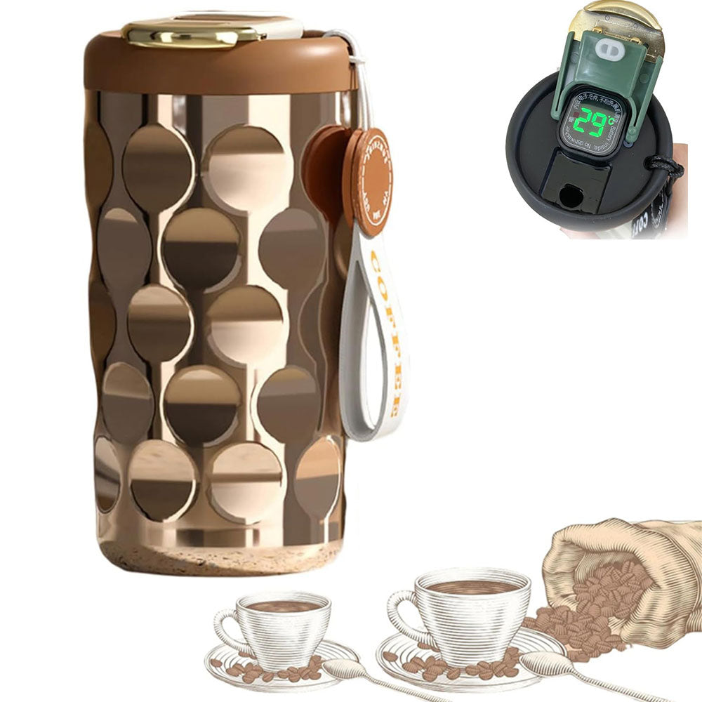 Smart Coffee Thermos with Temperature Display, 450ml C68333