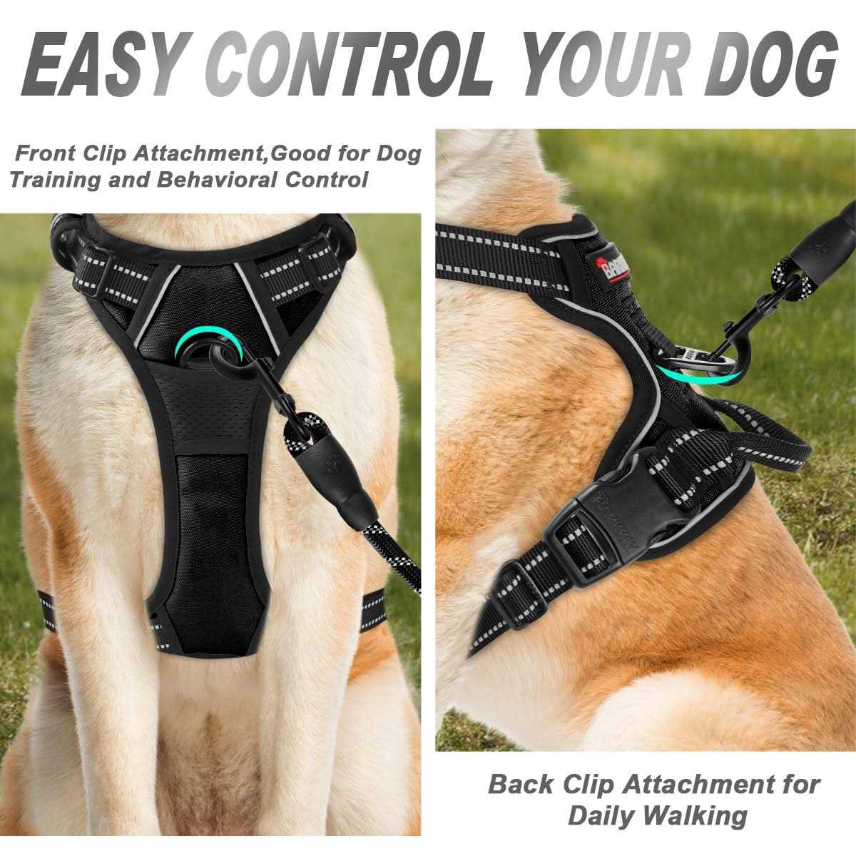 No Pull Reflective Dog Harness with Easy Control Handle N654131
