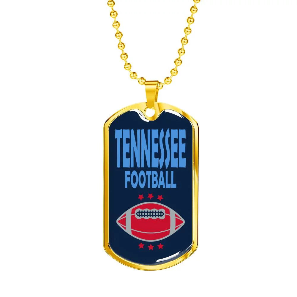 Stainless Steel or 18k Gold Dog Tag Necklace E285