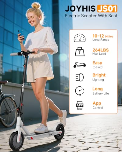 Electric Scooter with Seat, 16 Mph, 8.5'' Tire, 350W Motor J6294